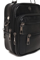 Men's Black Long Strap Leather Handbag | Derimod Men's Black Long Strap Leather Handbag | Derimod