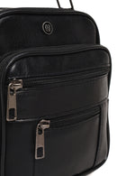 Men's Black Long Strap Leather Handbag | Derimod Men's Black Long Strap Leather Handbag | Derimod