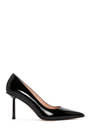 Women's Black Heeled Leather Stiletto | Derimod Women's Black Heeled Leather Stiletto | Derimod