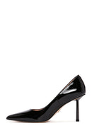 Women's Black Heeled Leather Stiletto | Derimod Women's Black Heeled Leather Stiletto | Derimod