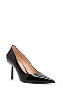 Women's Black Heeled Leather Stiletto | Derimod Women's Black Heeled Leather Stiletto | Derimod