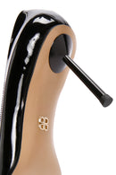 Women's Black Heeled Leather Stiletto | Derimod Women's Black Heeled Leather Stiletto | Derimod