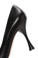 Kadın Siyah Topuklu Deri Stiletto | Derimod Kadın Siyah Topuklu Deri Stiletto | Derimod