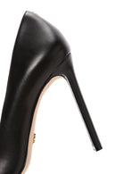 Kadın Siyah İnce Topuklu Deri Stiletto | Derimod Kadın Siyah İnce Topuklu Deri Stiletto | Derimod