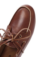 Women's Tan Leather Masculine Loafer | Derimod Women's Tan Leather Masculine Loafer | Derimod