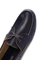 Kadın Lacivert Deri Maskülen Loafer | Derimod Kadın Lacivert Deri Maskülen Loafer | Derimod