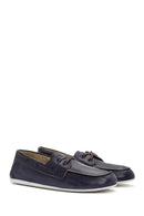 Kadın Lacivert Deri Maskülen Loafer | Derimod Kadın Lacivert Deri Maskülen Loafer | Derimod