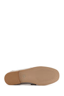 Women's Beige Suede Leather Masculine Loafer | Derimod Women's Beige Suede Leather Masculine Loafer | Derimod