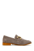 Women's Mink Suede Leather Masculine Loafer | Derimod Women's Mink Suede Leather Masculine Loafer | Derimod