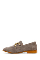 Women's Mink Suede Leather Masculine Loafer | Derimod Women's Mink Suede Leather Masculine Loafer | Derimod