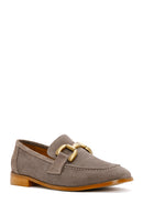 Women's Mink Suede Leather Masculine Loafer | Derimod Women's Mink Suede Leather Masculine Loafer | Derimod