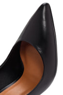 Women's Black Thin High Heels Leather Stiletto | Derimod Women's Black Thin High Heels Leather Stiletto | Derimod