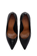 Women's Black Thin High Heels Leather Stiletto | Derimod Women's Black Thin High Heels Leather Stiletto | Derimod