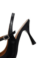 Women's Black Heeled Leather Shoes | Derimod Women's Black Heeled Leather Shoes | Derimod