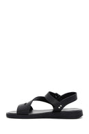Women's Black Ankle Strap Leather Sandals | Derimod Women's Black Ankle Strap Leather Sandals | Derimod