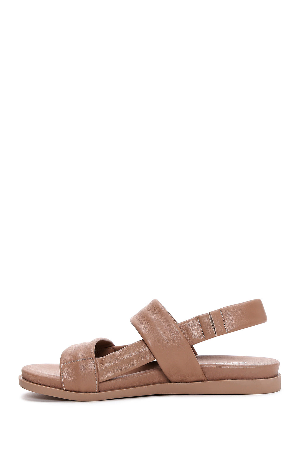 Kadın Vizon Deri Comfort Sandalet