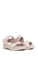 Women's Mink Leather Comfort Sandals | Derimod Women's Mink Leather Comfort Sandals | Derimod