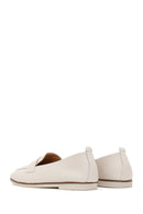 Women's Beige Leather Masculine Loafer | Derimod Women's Beige Leather Masculine Loafer | Derimod