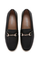 Kadın Siyah Deri Comfort Loafer | Derimod Kadın Siyah Deri Comfort Loafer | Derimod