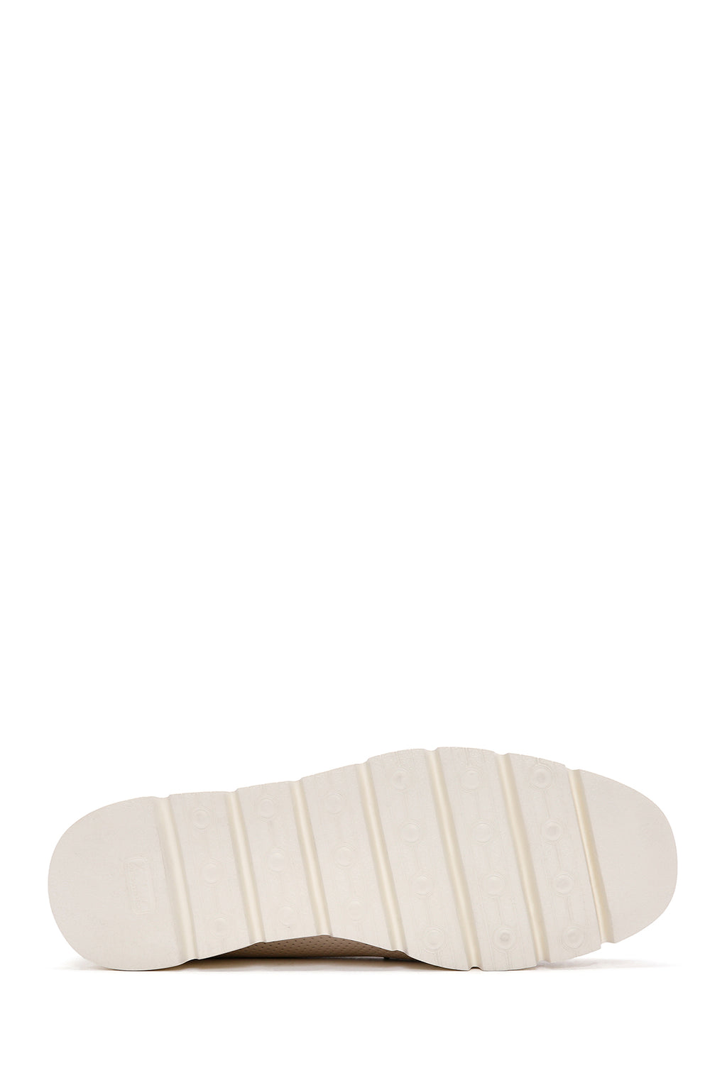 Kadın Krem Deri Comfort Loafer