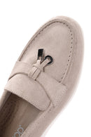 Kadın Bej Süet Deri Comfort Loafer | Derimod Kadın Bej Süet Deri Comfort Loafer | Derimod