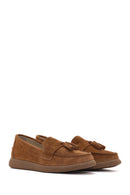 Kadın Taba Süet Deri Comfort Loafer | Derimod Kadın Taba Süet Deri Comfort Loafer | Derimod