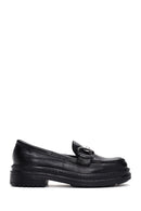 Kadın Siyah Deri Maskülen Loafer | Derimod Kadın Siyah Deri Maskülen Loafer | Derimod