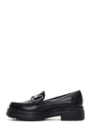 Kadın Siyah Deri Maskülen Loafer | Derimod Kadın Siyah Deri Maskülen Loafer | Derimod