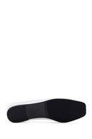 Women's White Leather Ballerinas | Derimod Women's White Leather Ballerinas | Derimod