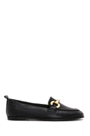 Women's Black Leather Masculine Loafer | Derimod Women's Black Leather Masculine Loafer | Derimod
