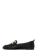Women's Black Leather Masculine Loafer | Derimod Women's Black Leather Masculine Loafer | Derimod