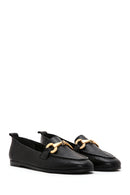 Women's Black Leather Masculine Loafer | Derimod Women's Black Leather Masculine Loafer | Derimod