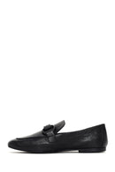 Kadın Siyah Deri Maskülen Loafer | Derimod Kadın Siyah Deri Maskülen Loafer | Derimod