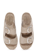 Women's Grey Double Buckle Suede Leather Espadrille
| Derimod
Women's Grey Double Buckle Suede Leather Espadrille
| Derimod