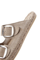 Women's Grey Double Buckle Suede Leather Espadrille
| Derimod
Women's Grey Double Buckle Suede Leather Espadrille
| Derimod