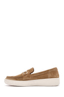 Kadın Kahverengi Süet Deri Casual Loafer | Derimod Kadın Kahverengi Süet Deri Casual Loafer | Derimod