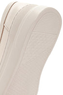 Women's Cream Thick Sole Leather Loafer | Derimod Women's Cream Thick Sole Leather Loafer | Derimod