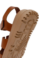 Women's Tan Leather Sandals | Derimod Women's Tan Leather Sandals | Derimod