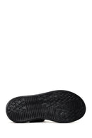 Women's Black Strappy Leather Comfort Sandals | Derimod Women's Black Strappy Leather Comfort Sandals | Derimod