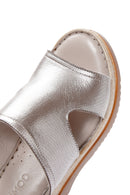 Women's Mink Thick Soled Leather Comfort Slippers | Derimod Women's Mink Thick Soled Leather Comfort Slippers | Derimod