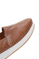 Kadın Taba Kalın Tabanlı Deri Comfort Loafer | Derimod Kadın Taba Kalın Tabanlı Deri Comfort Loafer | Derimod