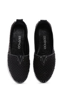 Kadın Siyah Kalın Tabanlı Deri Comfort Loafer | Derimod Kadın Siyah Kalın Tabanlı Deri Comfort Loafer | Derimod