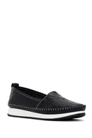 Kadın Siyah Deri Comfort Loafer | Derimod Kadın Siyah Deri Comfort Loafer | Derimod