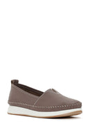 Kadın Vizon Deri Comfort Loafer | Derimod Kadın Vizon Deri Comfort Loafer | Derimod
