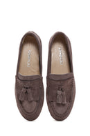 Women's Mink Suede Leather Masculine Loafer | Derimod Women's Mink Suede Leather Masculine Loafer | Derimod