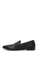 Women's Black Leather Masculine Loafer | Derimod Women's Black Leather Masculine Loafer | Derimod