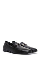 Women's Black Leather Masculine Loafer | Derimod Women's Black Leather Masculine Loafer | Derimod