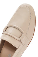Kadın Bej Deri Casual Loafer | Derimod Kadın Bej Deri Casual Loafer | Derimod
