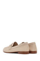 Kadın Bej Deri Casual Loafer | Derimod Kadın Bej Deri Casual Loafer | Derimod