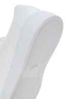 Women's White Lace-Up Leather Sneaker | Derimod Women's White Lace-Up Leather Sneaker | Derimod